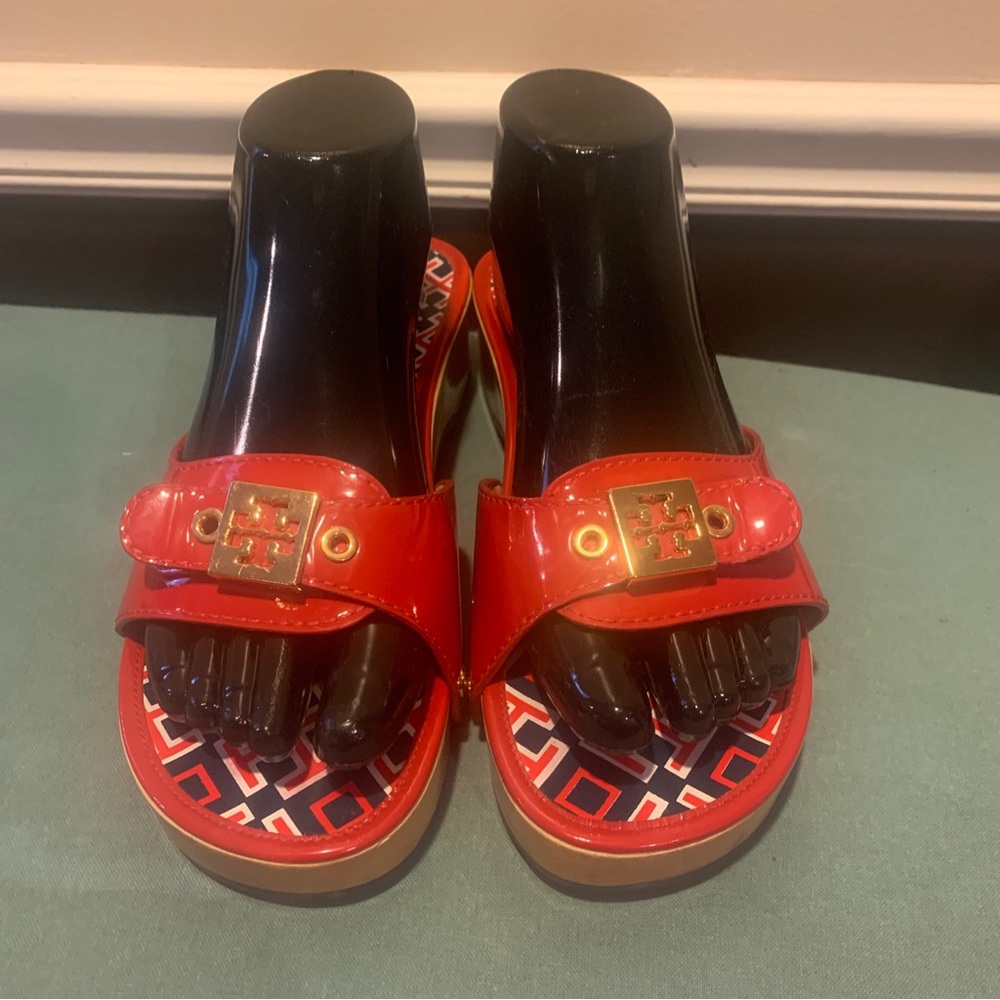 Tory Burch Women Multi-Color Brazil Sandals 8 EUC